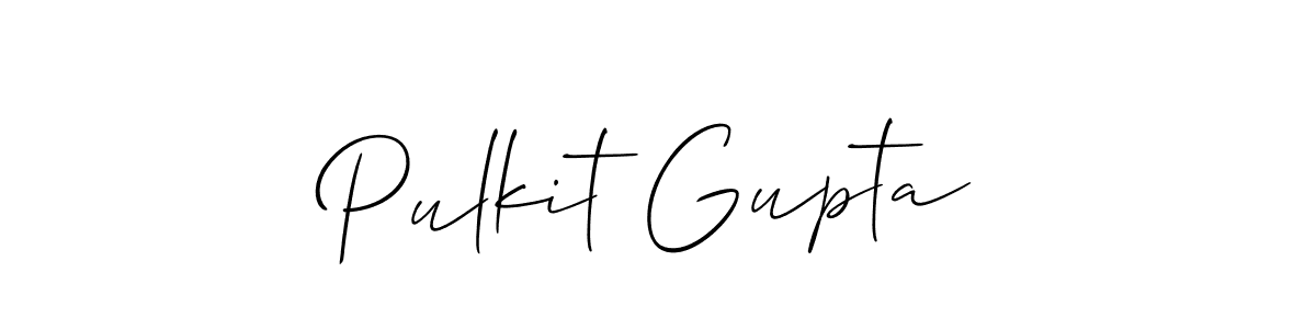 Make a short Pulkit Gupta signature style. Manage your documents anywhere anytime using Allison_Script. Create and add eSignatures, submit forms, share and send files easily. Pulkit Gupta signature style 2 images and pictures png