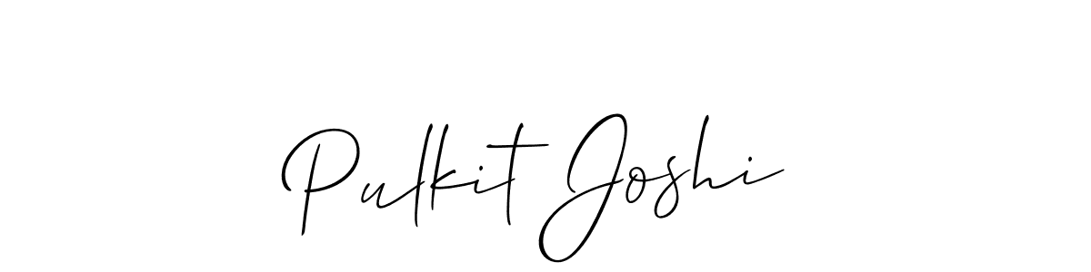 How to Draw Pulkit Joshi signature style? Allison_Script is a latest design signature styles for name Pulkit Joshi. Pulkit Joshi signature style 2 images and pictures png