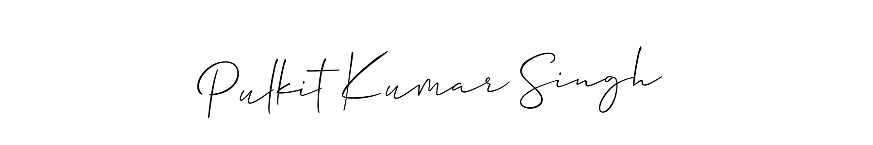Design your own signature with our free online signature maker. With this signature software, you can create a handwritten (Allison_Script) signature for name Pulkit Kumar Singh. Pulkit Kumar Singh signature style 2 images and pictures png