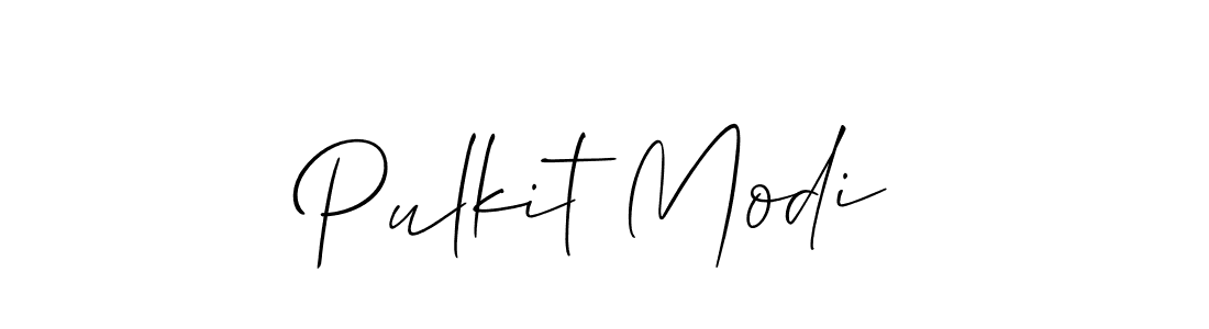 Create a beautiful signature design for name Pulkit Modi. With this signature (Allison_Script) fonts, you can make a handwritten signature for free. Pulkit Modi signature style 2 images and pictures png