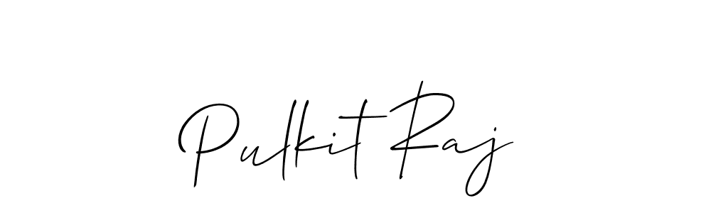 How to make Pulkit Raj signature? Allison_Script is a professional autograph style. Create handwritten signature for Pulkit Raj name. Pulkit Raj signature style 2 images and pictures png