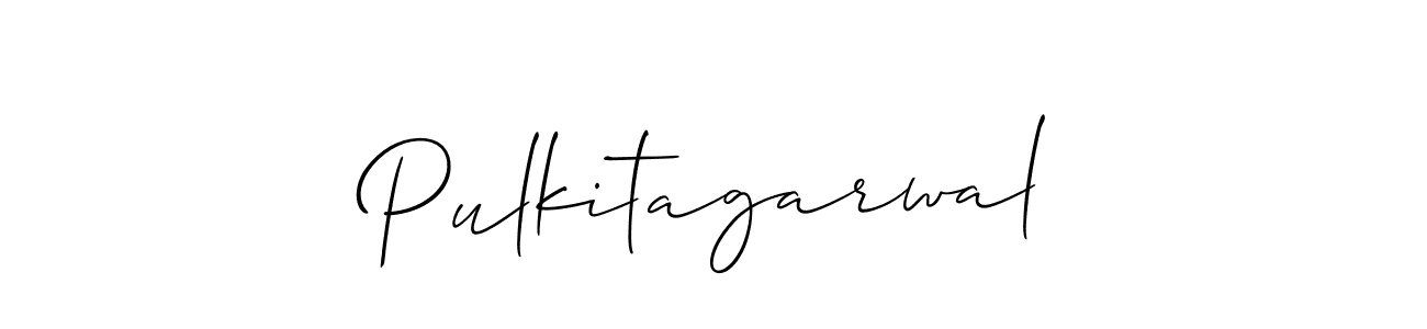 The best way (Allison_Script) to make a short signature is to pick only two or three words in your name. The name Pulkitagarwal include a total of six letters. For converting this name. Pulkitagarwal signature style 2 images and pictures png