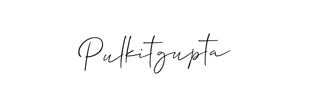 Design your own signature with our free online signature maker. With this signature software, you can create a handwritten (Allison_Script) signature for name Pulkitgupta. Pulkitgupta signature style 2 images and pictures png