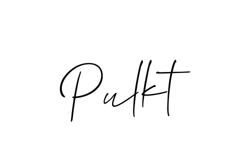 Design your own signature with our free online signature maker. With this signature software, you can create a handwritten (Allison_Script) signature for name Pulkt. Pulkt signature style 2 images and pictures png