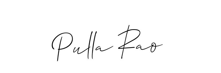 How to make Pulla Rao signature? Allison_Script is a professional autograph style. Create handwritten signature for Pulla Rao name. Pulla Rao signature style 2 images and pictures png