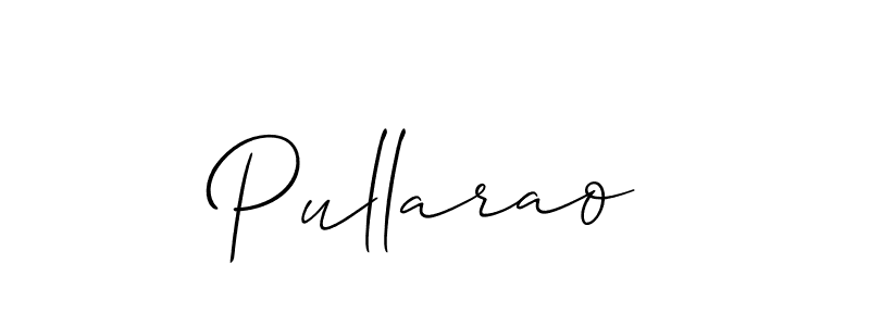 if you are searching for the best signature style for your name Pullarao. so please give up your signature search. here we have designed multiple signature styles  using Allison_Script. Pullarao signature style 2 images and pictures png
