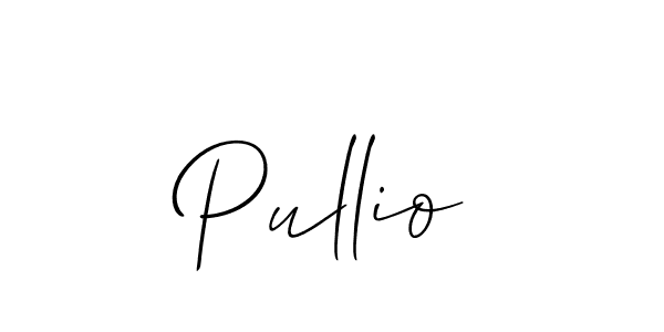 Allison_Script is a professional signature style that is perfect for those who want to add a touch of class to their signature. It is also a great choice for those who want to make their signature more unique. Get Pullio name to fancy signature for free. Pullio signature style 2 images and pictures png