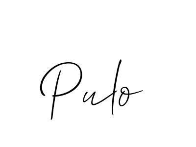 It looks lik you need a new signature style for name Pulo. Design unique handwritten (Allison_Script) signature with our free signature maker in just a few clicks. Pulo signature style 2 images and pictures png