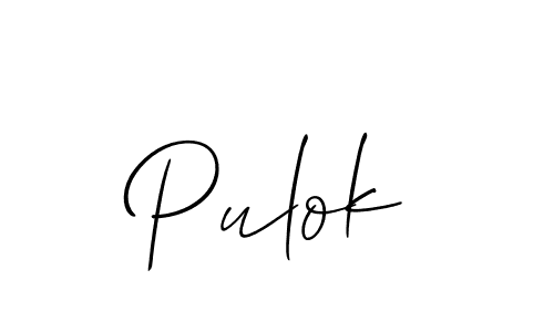 You should practise on your own different ways (Allison_Script) to write your name (Pulok) in signature. don't let someone else do it for you. Pulok signature style 2 images and pictures png