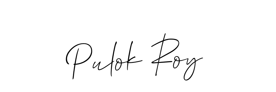 Also You can easily find your signature by using the search form. We will create Pulok Roy name handwritten signature images for you free of cost using Allison_Script sign style. Pulok Roy signature style 2 images and pictures png
