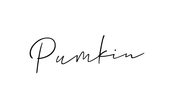 Use a signature maker to create a handwritten signature online. With this signature software, you can design (Allison_Script) your own signature for name Pumkin. Pumkin signature style 2 images and pictures png