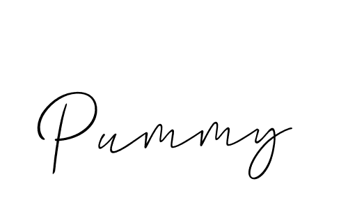 Design your own signature with our free online signature maker. With this signature software, you can create a handwritten (Allison_Script) signature for name Pummy. Pummy signature style 2 images and pictures png