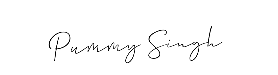 How to make Pummy Singh signature? Allison_Script is a professional autograph style. Create handwritten signature for Pummy Singh name. Pummy Singh signature style 2 images and pictures png