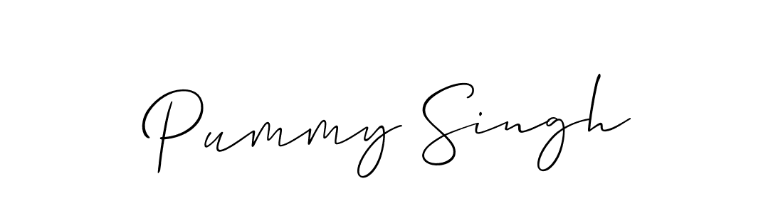 How to make Pummy Singh signature? Allison_Script is a professional autograph style. Create handwritten signature for Pummy Singh name. Pummy Singh signature style 2 images and pictures png