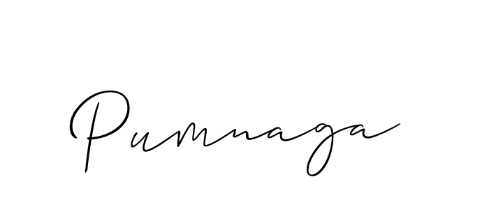 It looks lik you need a new signature style for name Pumnaga. Design unique handwritten (Allison_Script) signature with our free signature maker in just a few clicks. Pumnaga signature style 2 images and pictures png