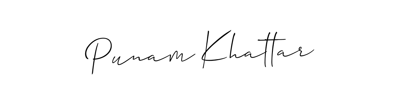 Make a beautiful signature design for name Punam Khattar. Use this online signature maker to create a handwritten signature for free. Punam Khattar signature style 2 images and pictures png