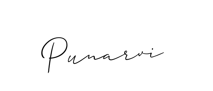 Make a beautiful signature design for name Punarvi. Use this online signature maker to create a handwritten signature for free. Punarvi signature style 2 images and pictures png