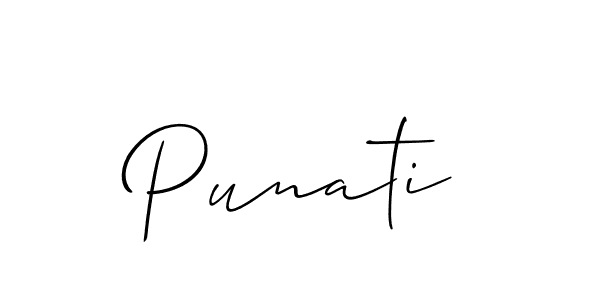 Make a short Punati signature style. Manage your documents anywhere anytime using Allison_Script. Create and add eSignatures, submit forms, share and send files easily. Punati signature style 2 images and pictures png
