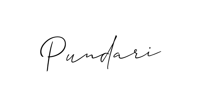 How to Draw Pundari signature style? Allison_Script is a latest design signature styles for name Pundari. Pundari signature style 2 images and pictures png