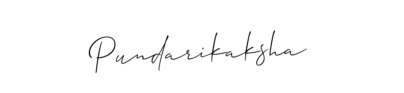 Design your own signature with our free online signature maker. With this signature software, you can create a handwritten (Allison_Script) signature for name Pundarikaksha. Pundarikaksha signature style 2 images and pictures png