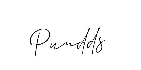 Similarly Allison_Script is the best handwritten signature design. Signature creator online .You can use it as an online autograph creator for name Pundds. Pundds signature style 2 images and pictures png