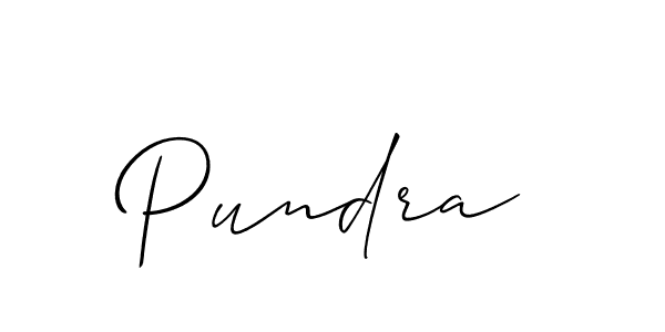 It looks lik you need a new signature style for name Pundra. Design unique handwritten (Allison_Script) signature with our free signature maker in just a few clicks. Pundra signature style 2 images and pictures png