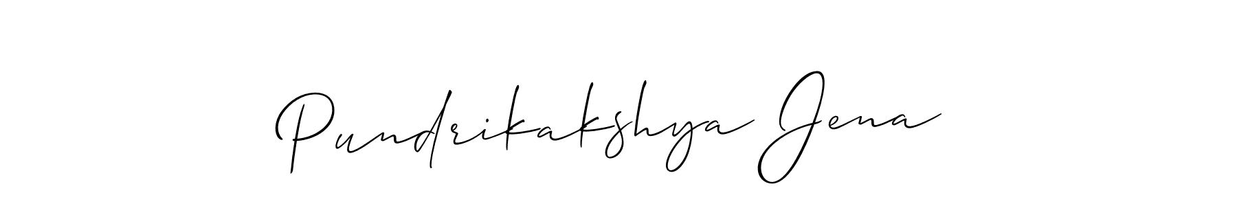 Create a beautiful signature design for name Pundrikakshya Jena. With this signature (Allison_Script) fonts, you can make a handwritten signature for free. Pundrikakshya Jena signature style 2 images and pictures png