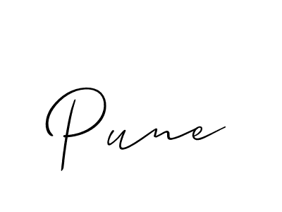 Similarly Allison_Script is the best handwritten signature design. Signature creator online .You can use it as an online autograph creator for name Pune. Pune signature style 2 images and pictures png