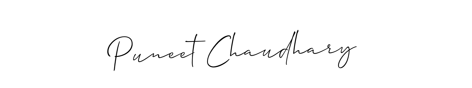 Best and Professional Signature Style for Puneet Chaudhary. Allison_Script Best Signature Style Collection. Puneet Chaudhary signature style 2 images and pictures png