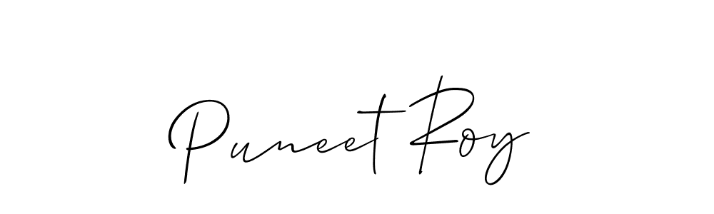 How to make Puneet Roy signature? Allison_Script is a professional autograph style. Create handwritten signature for Puneet Roy name. Puneet Roy signature style 2 images and pictures png