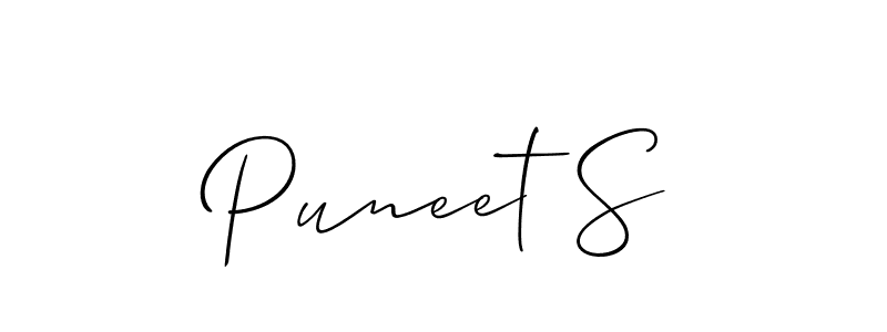 Once you've used our free online signature maker to create your best signature Allison_Script style, it's time to enjoy all of the benefits that Puneet S name signing documents. Puneet S signature style 2 images and pictures png