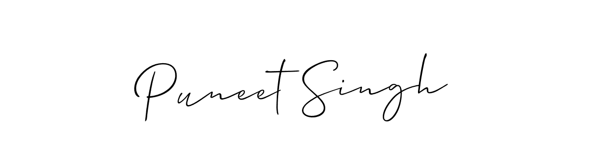 You should practise on your own different ways (Allison_Script) to write your name (Puneet Singh) in signature. don't let someone else do it for you. Puneet Singh signature style 2 images and pictures png