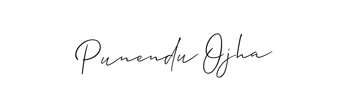 It looks lik you need a new signature style for name Punendu Ojha. Design unique handwritten (Allison_Script) signature with our free signature maker in just a few clicks. Punendu Ojha signature style 2 images and pictures png