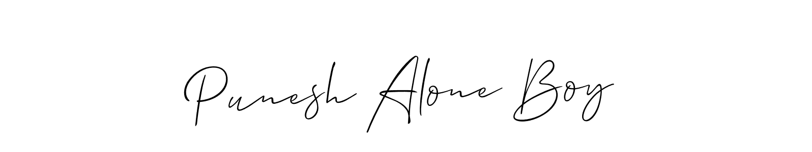 Similarly Allison_Script is the best handwritten signature design. Signature creator online .You can use it as an online autograph creator for name Punesh Alone Boy. Punesh Alone Boy signature style 2 images and pictures png