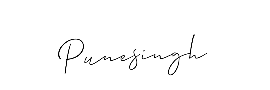 Best and Professional Signature Style for Punesingh. Allison_Script Best Signature Style Collection. Punesingh signature style 2 images and pictures png