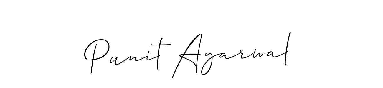 Design your own signature with our free online signature maker. With this signature software, you can create a handwritten (Allison_Script) signature for name Punit Agarwal. Punit Agarwal signature style 2 images and pictures png