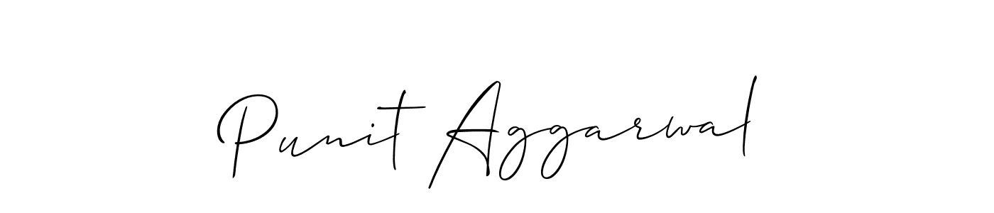 Punit Aggarwal stylish signature style. Best Handwritten Sign (Allison_Script) for my name. Handwritten Signature Collection Ideas for my name Punit Aggarwal. Punit Aggarwal signature style 2 images and pictures png