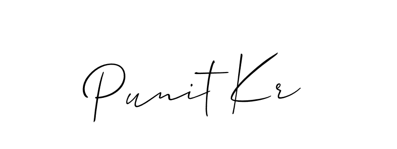 You should practise on your own different ways (Allison_Script) to write your name (Punit Kr) in signature. don't let someone else do it for you. Punit Kr signature style 2 images and pictures png