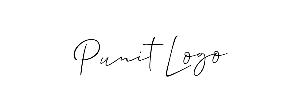 Punit Logo stylish signature style. Best Handwritten Sign (Allison_Script) for my name. Handwritten Signature Collection Ideas for my name Punit Logo. Punit Logo signature style 2 images and pictures png