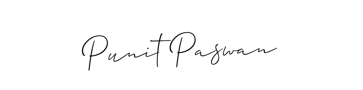 You should practise on your own different ways (Allison_Script) to write your name (Punit Paswan) in signature. don't let someone else do it for you. Punit Paswan signature style 2 images and pictures png