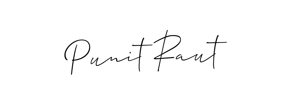 You should practise on your own different ways (Allison_Script) to write your name (Punit Raut) in signature. don't let someone else do it for you. Punit Raut signature style 2 images and pictures png