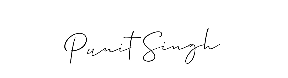 How to make Punit Singh name signature. Use Allison_Script style for creating short signs online. This is the latest handwritten sign. Punit Singh signature style 2 images and pictures png