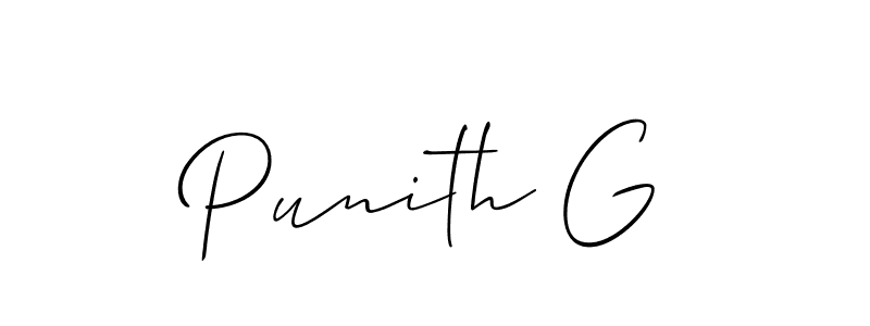 Make a beautiful signature design for name Punith G. Use this online signature maker to create a handwritten signature for free. Punith G signature style 2 images and pictures png