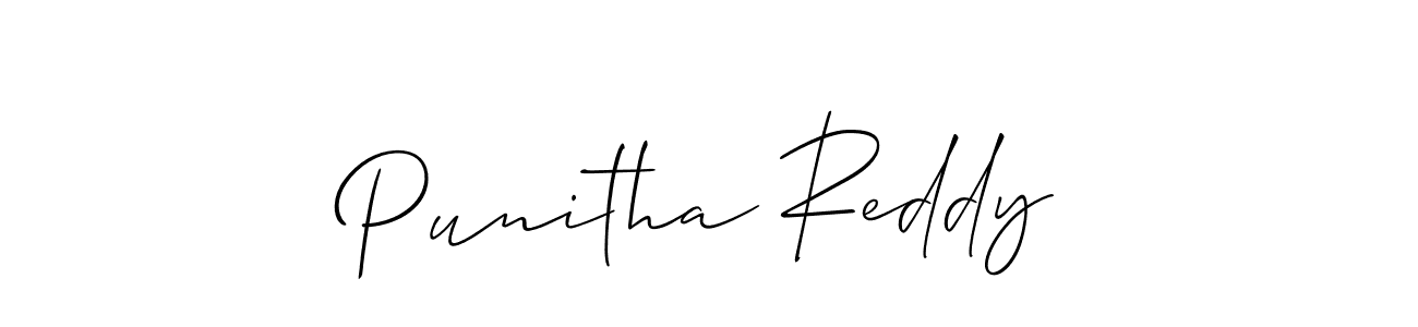 Best and Professional Signature Style for Punitha Reddy. Allison_Script Best Signature Style Collection. Punitha Reddy signature style 2 images and pictures png