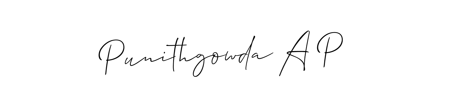 Here are the top 10 professional signature styles for the name Punithgowda A P. These are the best autograph styles you can use for your name. Punithgowda A P signature style 2 images and pictures png