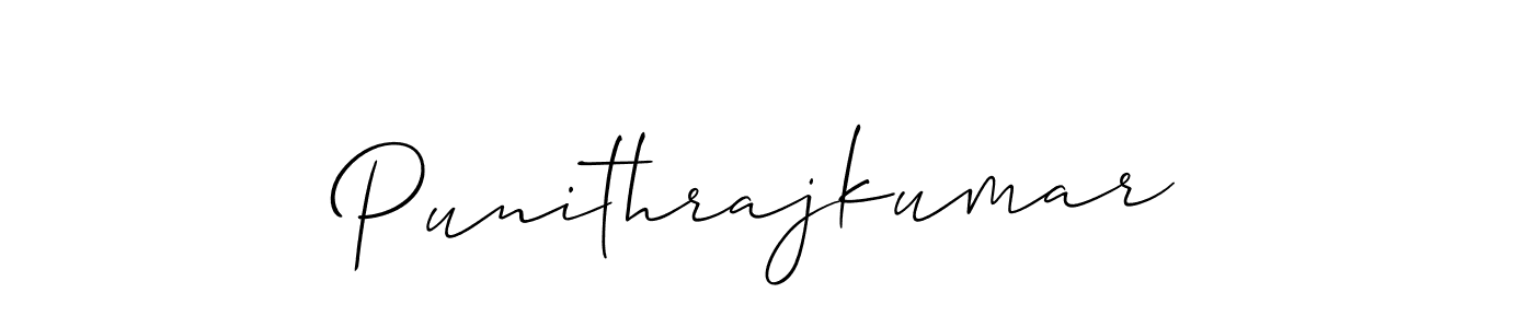 Punithrajkumar stylish signature style. Best Handwritten Sign (Allison_Script) for my name. Handwritten Signature Collection Ideas for my name Punithrajkumar. Punithrajkumar signature style 2 images and pictures png