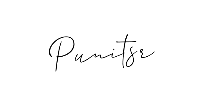 How to Draw Punitsr signature style? Allison_Script is a latest design signature styles for name Punitsr. Punitsr signature style 2 images and pictures png