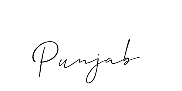 Design your own signature with our free online signature maker. With this signature software, you can create a handwritten (Allison_Script) signature for name Punjab. Punjab signature style 2 images and pictures png