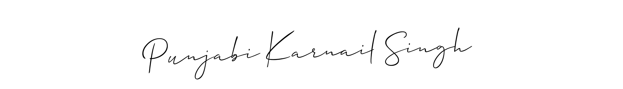 Make a beautiful signature design for name Punjabi Karnail Singh. Use this online signature maker to create a handwritten signature for free. Punjabi Karnail Singh signature style 2 images and pictures png