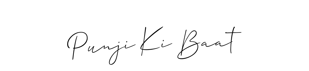 if you are searching for the best signature style for your name Punji Ki Baat. so please give up your signature search. here we have designed multiple signature styles  using Allison_Script. Punji Ki Baat signature style 2 images and pictures png